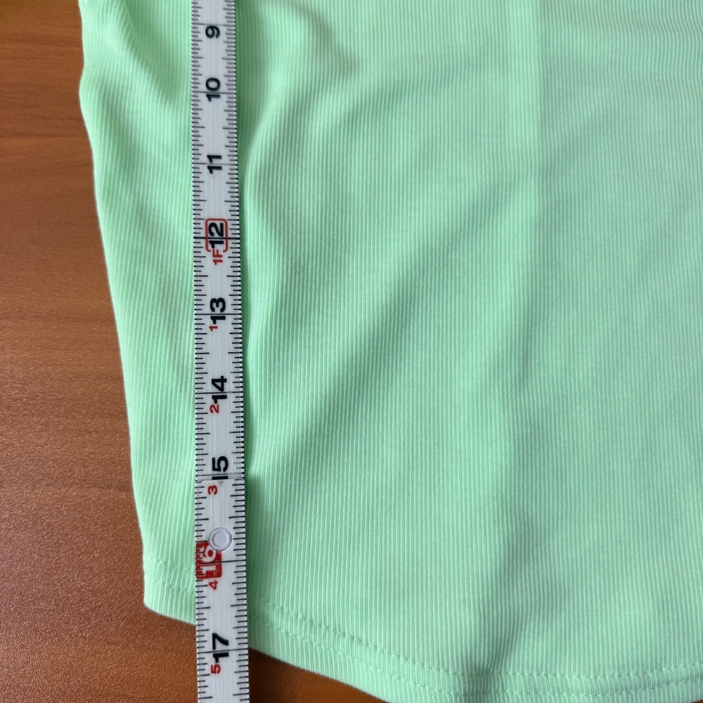 Nike Womens Sportswear Essential Ribbed‎ Crop Top Spring Green - Picture 5 of 8